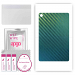 apgo Protective Skin Sticker for the back compatible with Alcatel 3T8 (2020), Wrap Film, Foil, Vinyl - Pattern Carbon Chameleon CAKA1