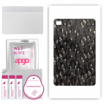 apgo Protective Skin Sticker for the back compatible with Teclast T40, Wrap Film, Foil, Vinyl - Pattern Carbon Black Pixel