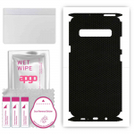apgo Protective Skin Sticker for the back+sides compatible with Samsung Galaxy S10 5G, Full Wrap Film, Foil, Vinyl - Pattern Matrix