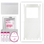 apgo Protective Skin Sticker for the back+sides compatible with Vivo X70 Pro Plus, Full Wrap Film, Foil, Vinyl - Pattern Matte Transparent