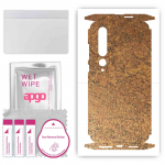 apgo Protective Skin Sticker for the back+sides compatible with Xiaomi Mi 10 5G, Full Wrap Film, Foil, Vinyl - Pattern Rusty Copper