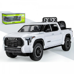 1/24 m&auml;nguveokid poistele Toyota Tundra Diecast Metallmudel M&auml;ngukorkauto Tagasit&otilde;mmatav automudel valguse ja heliga m&auml;nguautodega 4&ndash;7-aastastele poistele 1/24-Size:22*9.5*9cm valge