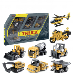 1/64 mastaapne m&auml;nguautode klassika, realistlik ehitusveokite komplekt, mudel pilkup&uuml;&uuml;dev l&otilde;hn 1/64-Size:7.5-8cm,8Pcs