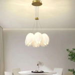 Yulani lille elutoa peavalgusti Uus moodne ja lihtne magamistoavalgusti LED laevalgusti Diameter40cm -7headlights valge