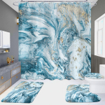 4 tk Marble seeria du&scaron;ikardinate komplektid vannitoa jaoks libisemiskindlad vannitoavaibad kaas WC kate vannimatt 4pcs