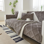 &Uuml;hev&auml;rviline libisemiskindel diivani kate Paks pehme pl&uuml;&uuml;s diivanipadja r&auml;tik elutoa m&ouml;&ouml;bli jaoks Decor Slipcovers diivanikatted 70x120cm 1pcs