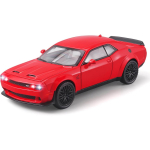 1/32 Dodge Challenger Hellcat die Cast metallist m&auml;nguautod, t&otilde;mmake tagasi Hellcat auto valguse ja muusikaga Hellcat m&auml;nguauto kollektsioneeritavad mudelautod 1/32-Size:15.8*6.2*4.8cm punane