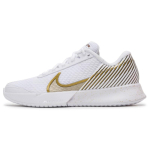 NikeCourt Air Zoom Vapor Pro 2 Wimbledon Naiste Tennised Valge Metallik-Kuldne-Teraline Suur Lilla HF3631-100 36 white