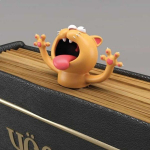 Marque-page en forme de chat 3D animal  humoristique et drole