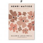 Matisse abstraktne alasti naine lilleturg Sket&scaron; P&otilde;hjamaade plakatid Seinakunstitr&uuml;kid L&otilde;uendimaalid Dekoorpildid elutuppa 21x30cm No Framed