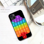 RUICHI Pop Fidget Reliver Stress Toys Rainbow telefoni&uuml;mbris iPhone 11 12 Mini 13 Pro XS Max X 8 7 6s Plus 5 SE XR Shell jaoks iPhone12PRO