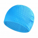 Silikoonist ujumism&uuml;ts l&uuml;hikestele pikkadele juustele 3D k&otilde;rvakate Unisex veekindel ujumism&uuml;ts Basseini rannasukeldumisel libisemiskindel ujumism&uuml;ts valge