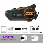 Bluetooth mootorratta sisetelefoni kiiver peakomplekt BT5.3 traadita sisetelefon 300 m Intercomunicador k&otilde;lar k&otilde;rvaklapid 3D ruumiline bass Stereo k&auml;ed-vabad k&otilde;ne 1PC Hard Mic