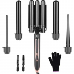 5-&uuml;hes lokitangid 3 barreliga lokirulliga lokirull, kiire soojenemisega lokirulliga lokirull k&otilde;ikidele juukset&uuml;&uuml;pidele EU