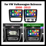 Volkswagen VW Scirocco EOS 2009-2016 jaoks Autoraadio Multimeedia WIFI Carplay GPS-navigatsioon Android 13 M&auml;ngija 2 Din Stereo DSP 4-core 1+32CP