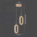 Moodsad kristallist LED-rippvalgustid sisevalgustid kodukaunistuseks Led-valgustid elutuba magamistoa voodi k&otilde;rval ripplamp 2 Headlight