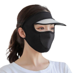 UV-kaitse plaaster suvine UV-kaitse j&auml;&auml;siidist mask UV-kaitse n&auml;okate looriga sisaldab nokka v&auml;listingimustes jalgrattas&otilde;idu p&auml;ike m&uuml;ts, [01] must black