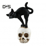 Halloweeni musta kassi figuriin &Otilde;udne n&otilde;ia kuju Vaik &Auml;mblik Loomaskulptuur Kodu Kontori Laua Kaunistus Ornament Festivali Kingitus C