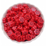 10 tk 9 mm lille naeratus akr&uuml;&uuml;lhelmed v&otilde;lusid lahtised helmed ripats DIY kaelakee k&auml;ev&otilde;ru ehete valmistamiseks 14