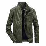 Meeste nahktagi Meeste s&uuml;gis-talvine uus trend ilus Locomotive Velvet PU nahktagi jope M