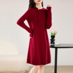 Naiste ka&scaron;miirkleit Qinghe ka&scaron;miir 30% ka&scaron;miir 70% vill s&uuml;gis-talvine ka&scaron;miir seelik pehme ja soe L punane