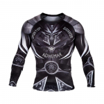 Suures suuruses meeste kompressioon-T-s&auml;rgid, pikkade varrukatega V&otilde;itlustreening Spordir&otilde;ivad Fitness Jooksutopsid, R&otilde;ivad M