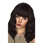 Naiste lokkis tukkidega parukas, &otilde;lgade pikkus, naturaalne kuumuskindel, k&otilde;rge temperatuuriga kiudaine laineline oranž punane pruun mustad s&uuml;nteetilised juuksed