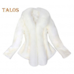 Talvine naiste jope Paks kunstkarusnahast kuumust hoidev &uuml;hev&auml;rviline pikkade varrukatega Luksuslik stiil Kodupidu Kontor Klubi Puhkusemantel M valge