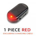 Autole paigaldatav simulatsiooni p&auml;ikeseenergia vargusvastane tuli punane/sinine USB-abiga laadimise turvas&uuml;steemi hoiatusv&auml;lklamp punane