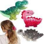 K&uuml;&uuml;neklambrid 3 tk, armsad dinosauruste juukseklambrid, naljakad k&uuml;&uuml;nteklambrid, kassi k&uuml;&uuml;nte klambrid, dinosaurusek&uuml;&uuml;niste klambrid, sinised k&uuml;&uuml;nised, lastele, armsad juukseaksessuaarid