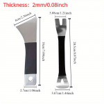 2 tk / komplekt roostevabast terasest plaadi pandla draiver auto modifitseerimise eemaldamiseks helinavigatsioonikeskuse metalli eemaldamise plaadi lahtiv&otilde;tmise t&ouml;&ouml;riistad Standard