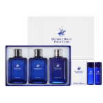 Beverly Hills Polo Club Blue Homme Men's skin 2 pieces + lotion 1 set + 2 miniature skin lotions 1 piece, 1 piece blue