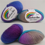 50 g/rulli kudumisl&otilde;ng heegeldamise gradientv&auml;rviga meisterdamine k&auml;sitsi valmistatud kampsuni m&uuml;tsi jaoks sall