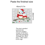 Loominguline j&otilde;ulukaunistus lumehelbe linnukleebis Elutoa aknaklaasi kaunistamine Dekoratiivne seinakleebis 28x40cm