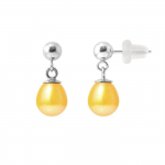 K&otilde;rvar&otilde;ngad - PERLINEA - komeet - 6-7 mm kultiveeritud p&auml;rlid - valge kuld - silikoonist trukid