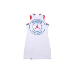 Jordan Brand Naiste PSG Kleit &Uuml;mmarguse kaelusega Varrukateta Vabaaja Kleit Naiste Kleit Valge CQ6678-100 XXL