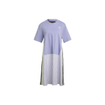 Adidas Originals Trefoil &Uuml;mmarguse kaelusega Vabaaja L&otilde;tv Midi L&uuml;hikeste varrukatega Kleit Naiste kleidid Helelilla H59021 2XS