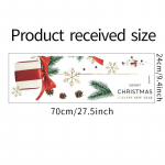 J&otilde;ulukinke muster Seinakleebised J&otilde;ulufestivali kaunistus Tapeet Kodukaunistus Uusaasta Kleebised Klaasakna Ukse Plakat