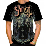 Ghost Band T-s&auml;rgid 3D Prindiga Mehed Naine Lahedad T&auml;navar&otilde;ivad L&uuml;hikeste varrukatega Hip Hop T-s&auml;rk Suurem&otilde;&otilde;tmeline Harajuku Lapsed Topid T-s&auml;rgid Riietus 5XL