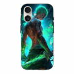 Coque Iphone 16 One piece Zoro 3D Manga anime Fanart