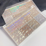 FUGU UP 8-color eyeshadow palette highlighter shadow palette multi-shadow palette sparkly highlighter shading, 1 set