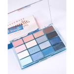 Wake Make Soft Blurring Eye Palette 19 COLOR Blue Sand Taserine Beach, 13 Blue Core Blurring, 1 piece gray