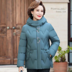 Naiste talve sulejope Puuvillane vooder fliis kapuuts Paks parkid soe lahtine pikk mantel Talve mantel lahti XXXXXL sinine