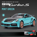 1/24 Porsche 911 Turbo S Sportauto Mudel Kogutav Valumalmist ja M&auml;nguasjad S&otilde;idukid Lastele Poistele Autolelud Miniatuurne Automudel punane
