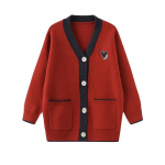 Kootud kampsun jakk naistele s&uuml;gis-talvine tihendatud soe vabaaja veniv kampsun jakk Mitmek&uuml;lgne vabaaja mugav jakk XXL punane