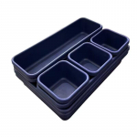 8 tk sahtli korraldajaid majapidamises tolmukindel kirjutuslaua hoiukarp naiste meigikorraldaja k&ouml;&ouml;gi ja vannitoa aksessuaaride jaoks 8 pcs with a set hall v&auml;rv