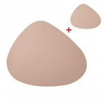 Lauamatt Lauamatt Lauan&otilde;upadi PU-nahast veekindel soojusisolatsioon, libisemiskindel platsemat, pehme must pruun pestav kaussi alusalus Placemat and Coaster must