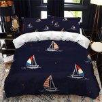 Mereteemaline sari Aastaringsed tekikatted Voodipesu Tekikatted Komplektid Pehme Tekikate ja Padjap&uuml;&uuml;rid &Uuml;he-/Kahe-/Queen-/King-suuruses 228x228cm 3pcs