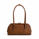 Suede Klassikaline Retro Baguette Kott Lihtne Br&auml;nd Luksus Mood Lukuga Disain &Otilde;lakott K&otilde;rgekvaliteediline Matt Khaki &Otilde;lakott pruun