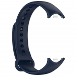 &Uuml;hilduv rihm Xiaomi Mi Band 9 ja 8 NFC nutika spordik&auml;epaela jaoks &ndash; silikoonmetallist liides kesk&ouml;&ouml;sinine v&auml;rv